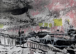 Abstrakte Landschaftzeichnung 